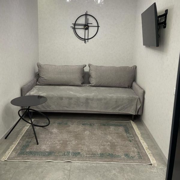 Lint-free carpet 80x150 cm "Emerald pattern" anti-slip, gray