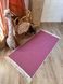 Cotton rug 80x150 cm, anti-slip, pink