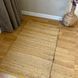 Handmade rug 60x90 cm, seaweed and cotton, natural yellow