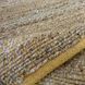 Handmade rug 60x90 cm, seaweed and cotton, natural yellow
