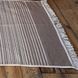 Cotton rug 80x200 cm double-sided, coffee striped