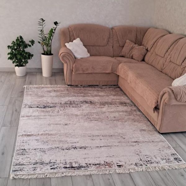 Lint-free carpet 80x150 cm "Neoclassic" anti-slip, gray