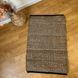 Handmade rug 60x90 cm, seaweed and cotton, black