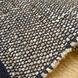 Handmade rug 60x90 cm, seaweed and cotton, black