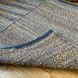 Handmade rug 60x90 cm, seaweed and cotton, blue