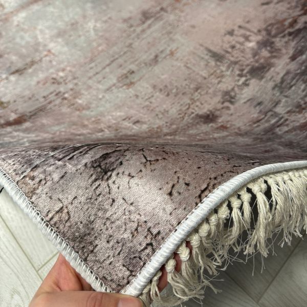 Lint-free carpet 200x300 cm "Marble shine" anti-slip, pink