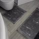 Bathroom rug set 50x60/60x100 cm, grey marble