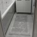 Bathroom rug set 50x60/60x100 cm, grey marble