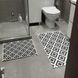 Bath mat set 50x60/60x100 cm, black and white