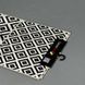 Bath mat set 50x60/60x100 cm, black and white