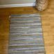 Handmade rug 60x90 cm, seaweed and cotton, gray