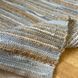 Handmade rug 60x90 cm, seaweed and cotton, gray