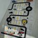 Carpet for children's room "Hopscotch" 120x180cm lint-free, anti-slip, gray