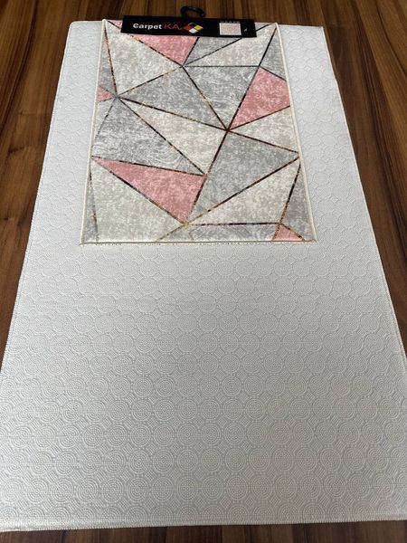 Комплект килимків для ванної кімнати 40x60/60x100 см , "Абстракція Роуз" CP-94 фото