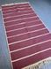 Cotton rug 80x150 cm double-sided, pink striped