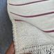 Cotton rug 80x150 cm double-sided, pink striped