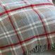 Soft plaid blanket 180x220 cm 50% wool, gray checkered