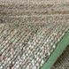 Handmade rug 60x90 cm, seaweed and cotton, natural green
